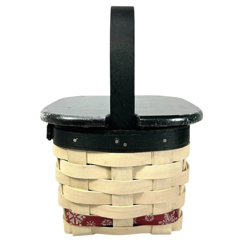 Longaberger MR. FLURRY FACE Sm Peg Basket‎ 2016 Lid Protector Face Stickers Tags